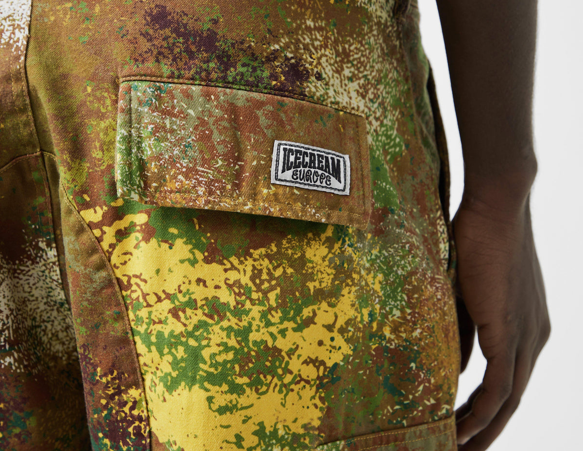 ICECREAM Running Dog Camo Cargo Pants