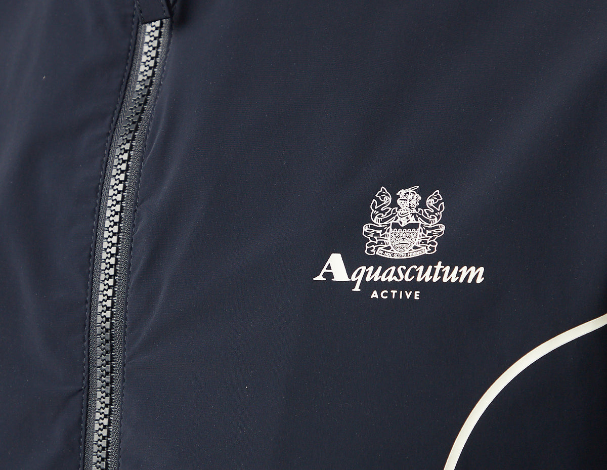 Aquascutum Active Stretch Stripes Mockneck Jacket