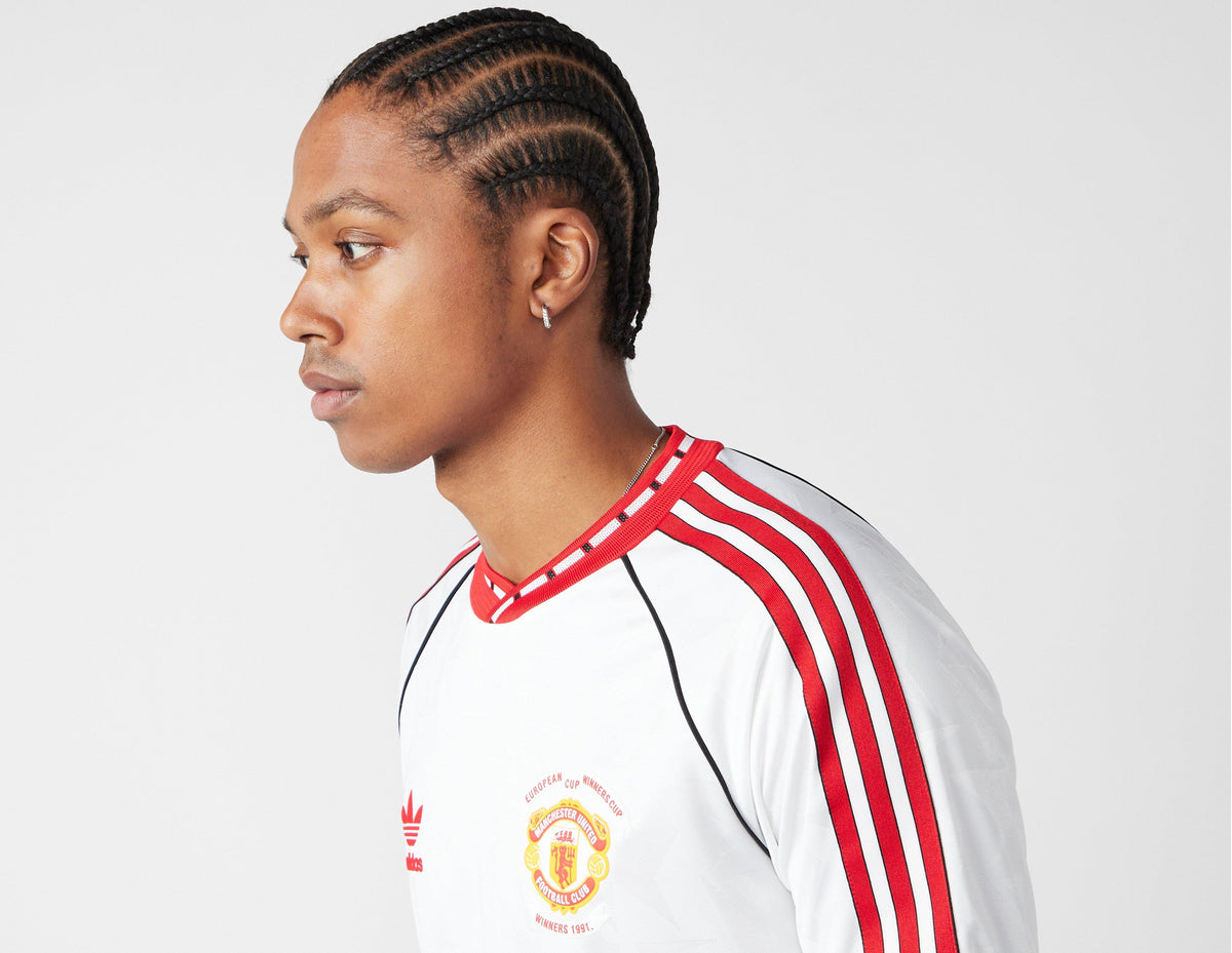adidas Manchester United Long Sleeve Away Jersey 91