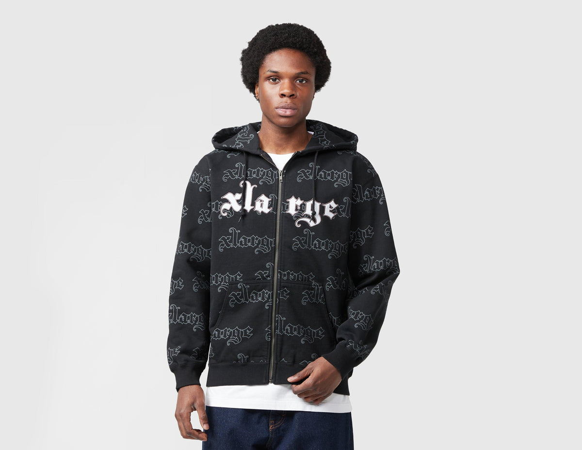XLARGE Allover Logo Zip Hoodie