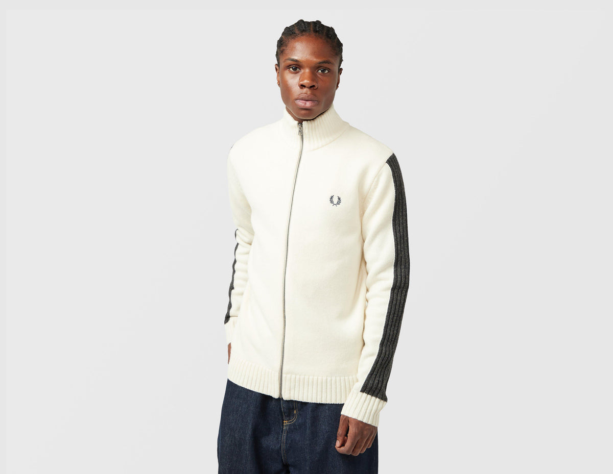 Fred Perry Ribbed Sleeve Zip Cardigan