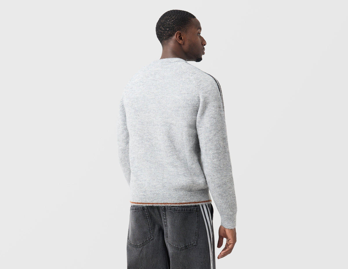adidas Originals 3-Stripes Knit Crew Sweatshirt