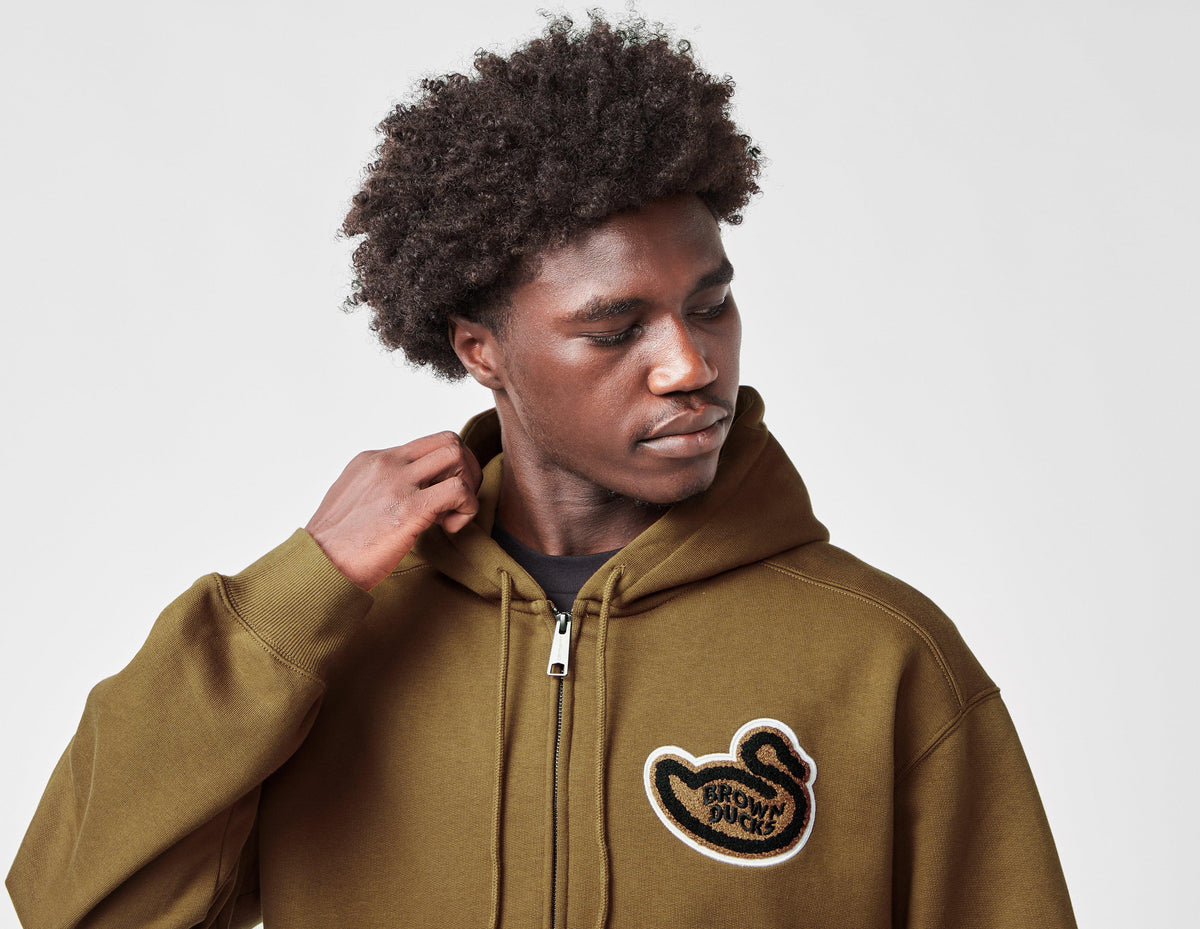 Carhartt WIP Brown Ducks Zip Hoodie