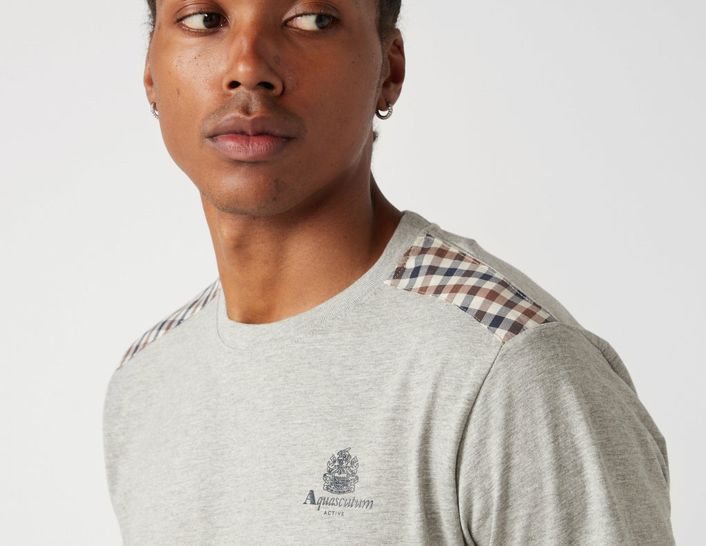 Aquascutum Club Check Detail T-Shirt