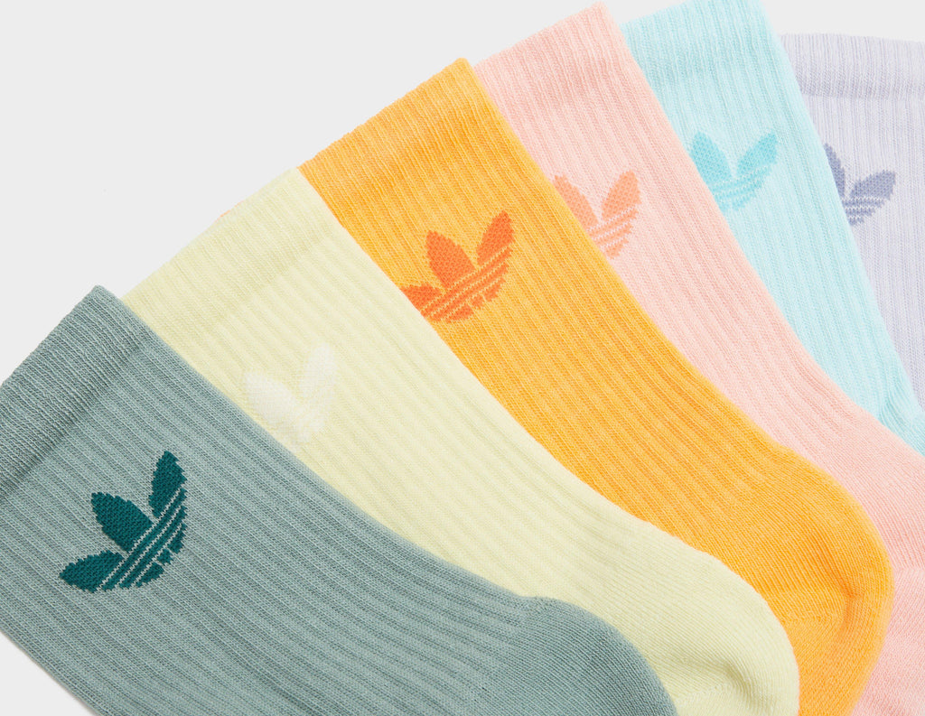 adidas Originals 6-Pack Trefoil Cushion Crew Socks Multi – size? Ireland