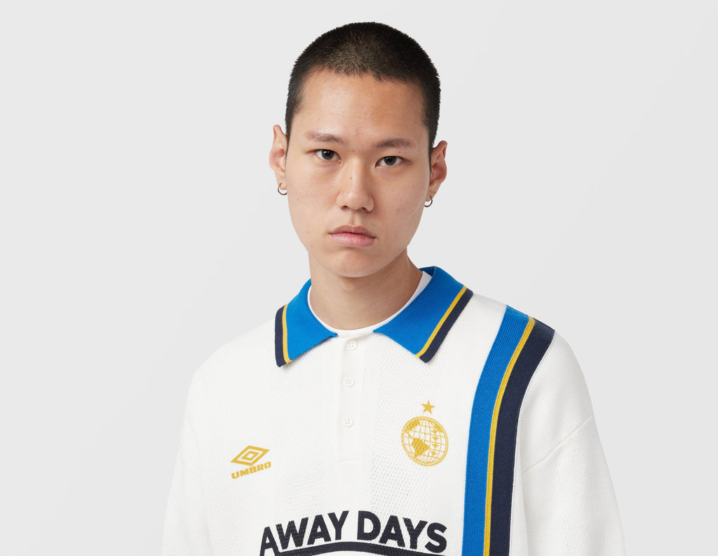 Umbro Sports Culture Long Sleeve Knit Polo White – size? Ireland