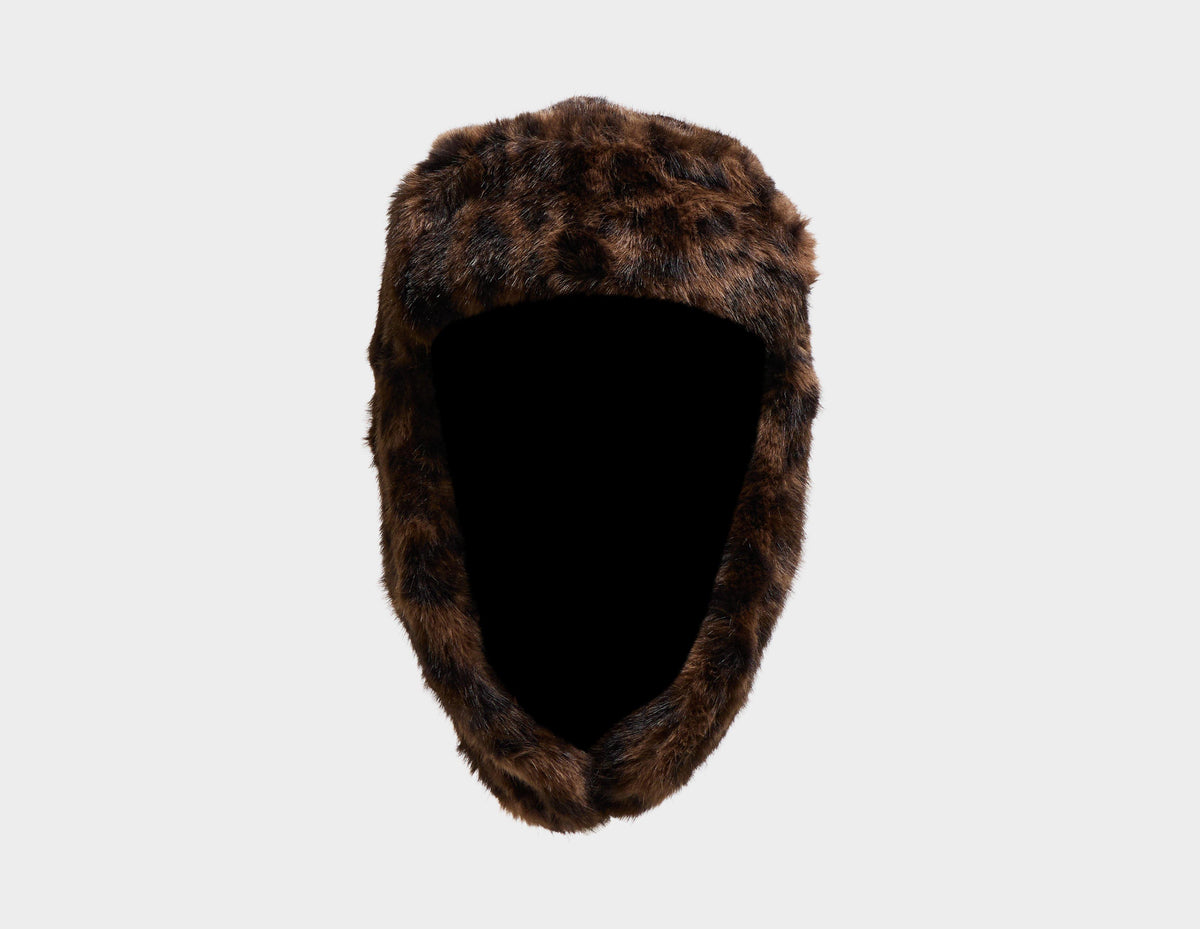 New Era Leopard Faux Trapper